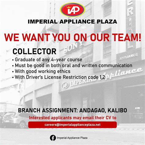 careers@imperialapplianceplaza.net|Careers at Imperial Appliance Plaza .